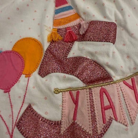 Mud Pie 5 Fifth Five Birthday Shirt Tunic Size 5T - Picture 2 of 6